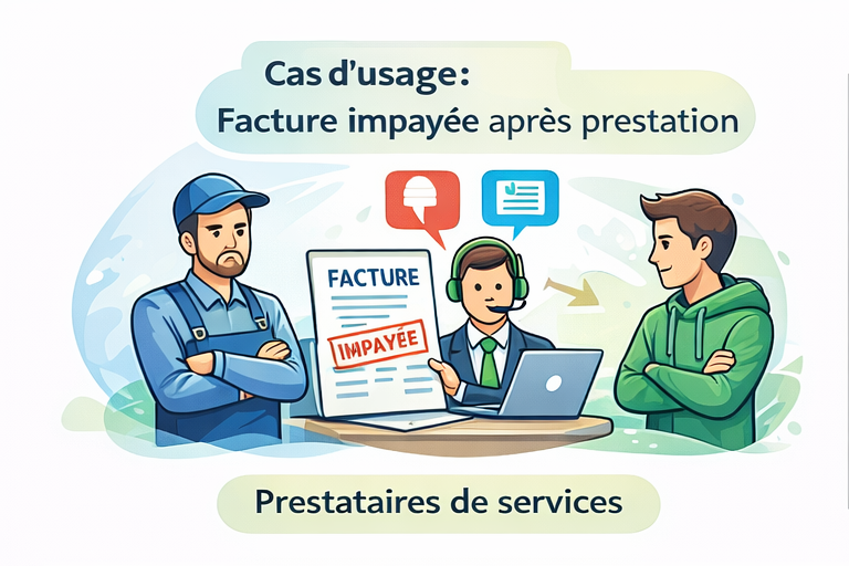 Facture impayée après prestation