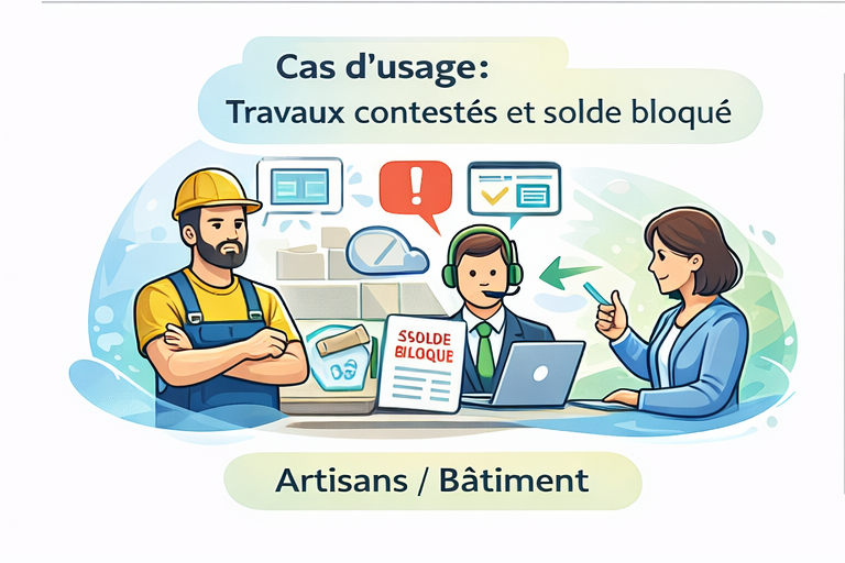 Travaux contestés et solde bloqué